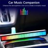 Special LED Lights |   Wholesale Metal Led Symphony Rhythm  Light Rgb Sound Control Atmosphere Strip Lamp Stress Relief Desktop Party Decoration (usb Charging) White rechargeable LED Lighting Special LED Lights