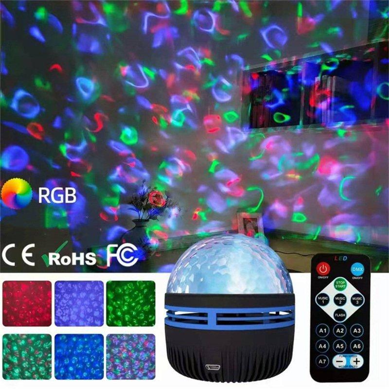 Special LED Lights |   Wholesale Northern Lights Projection Lamp Eye Protection Festival Christmas Night Lights Water Ripple Rechargeable LED Lighting Special LED Lights