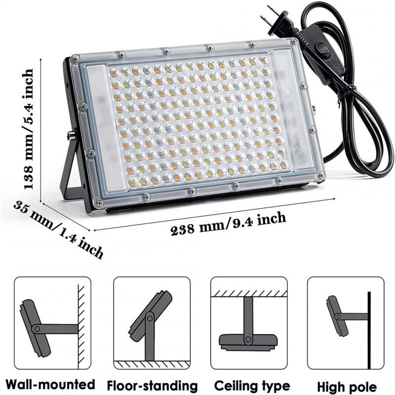 LED Grow Lights |   Wholesale 300w Led Grow Light Full Spectrum Energy Saving 380-840nm Sunlight Plant Grow Lamp US plug LED Grow Lights LED Grow Lights