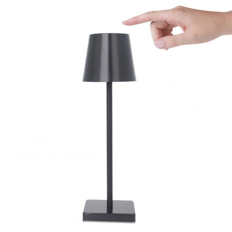 LED Night Lights |   Wholesale Led Table Lamp Dimming Usb Charging Built-in 3600mah Battery Touch Night Light For Bedroom Hotel Restaurant Bar black LED Lighting Black