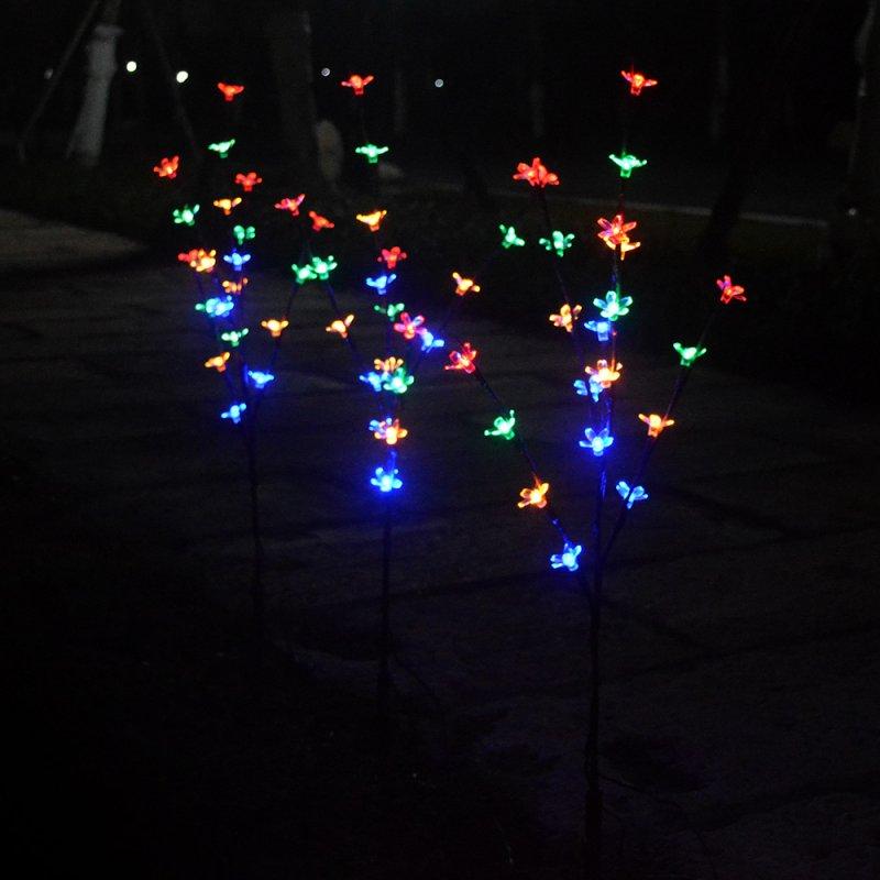 Solar Lights |   Wholesale 3 in 1 Solar Lamp Cherry Tree Shape LED Decoration Garden Lawn Light color LED Lighting Color