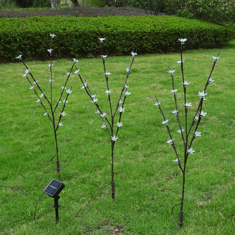 Solar Lights |   Wholesale 3 in 1 Solar Lamp Cherry Tree Shape LED Decoration Garden Lawn Light color LED Lighting Color