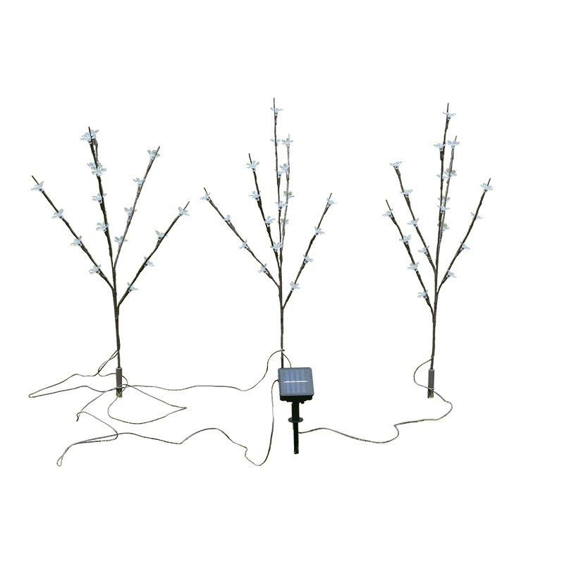 Solar Lights |   Wholesale 3 in 1 Solar Lamp Cherry Tree Shape LED Decoration Garden Lawn Light color LED Lighting Color