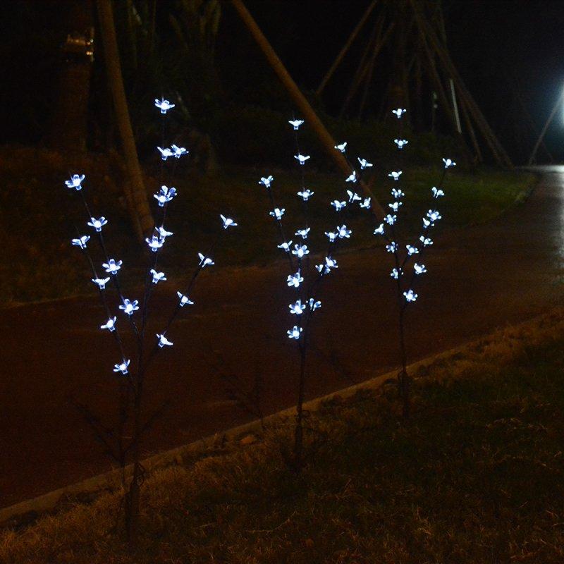 Solar Lights |   Wholesale 3 in 1 Solar Lamp Cherry Tree Shape LED Decoration Garden Lawn Light color LED Lighting Color