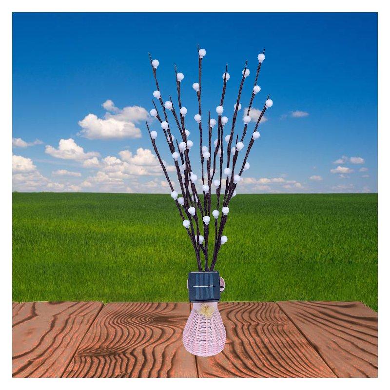 Solar Lights |   Wholesale LED 3 in 1 Solar Waterproof Tree Branch Shape Ball Light Decor Lamp for Wedding Party Festival warm light LED Lighting Solar Lights