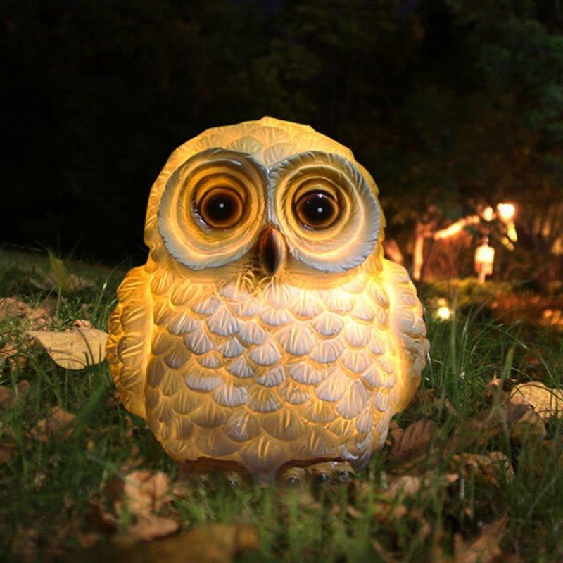 Solar Lights |   Wholesale LED Solar-Powered Cartoon Owl Shape Lamp Landscape Ornament  14x11x10.5cm LED Lighting 14x11x10.5cm