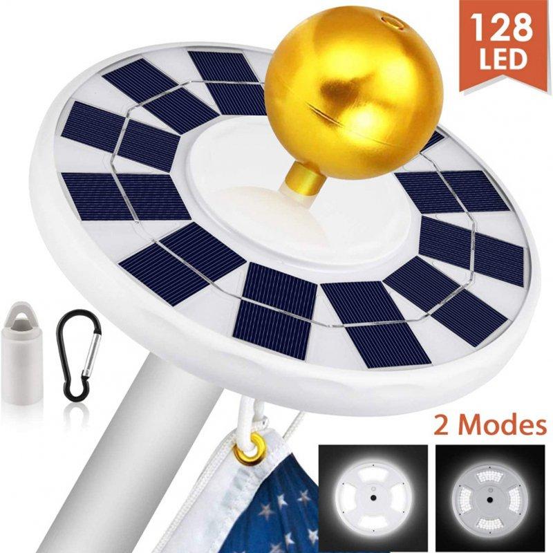 Solar Lights |   Wholesale 128led Solar Flagpole Light Built-in 2600mah Battery Energy Saving High Brightness Outdoor Flag Pole Lamp LED Lighting 128LED Flagpole Light