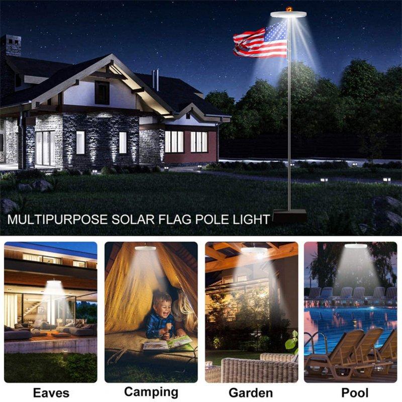 Solar Lights |   Wholesale 128led Solar Flagpole Light Built-in 2600mah Battery Energy Saving High Brightness Outdoor Flag Pole Lamp LED Lighting 128LED Flagpole Light