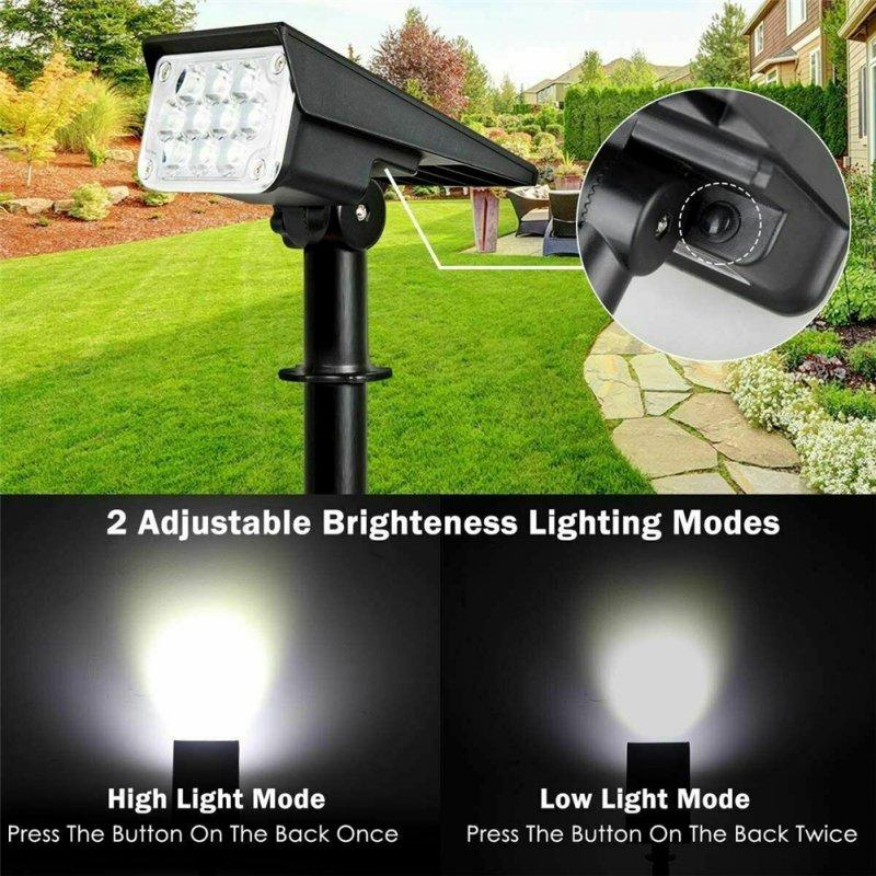 Solar Lights |   Wholesale 20 Led Solar Spotlights Outdoor Waterproof Energy Saving Landscape Light Garden Pathway Wall Lamp 20 lamp beads white 6000K LED Lighting 20 lamp beads white 6000K