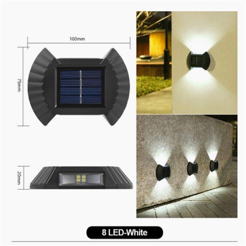 Solar Lights |   Wholesale 4pcs Led Outdoor Solar Lamp Intelligent Sensor Waterproof Automatic Garden Decorative Light Wall Lamp 2LED [white light] LED Lighting 2LED [white light]