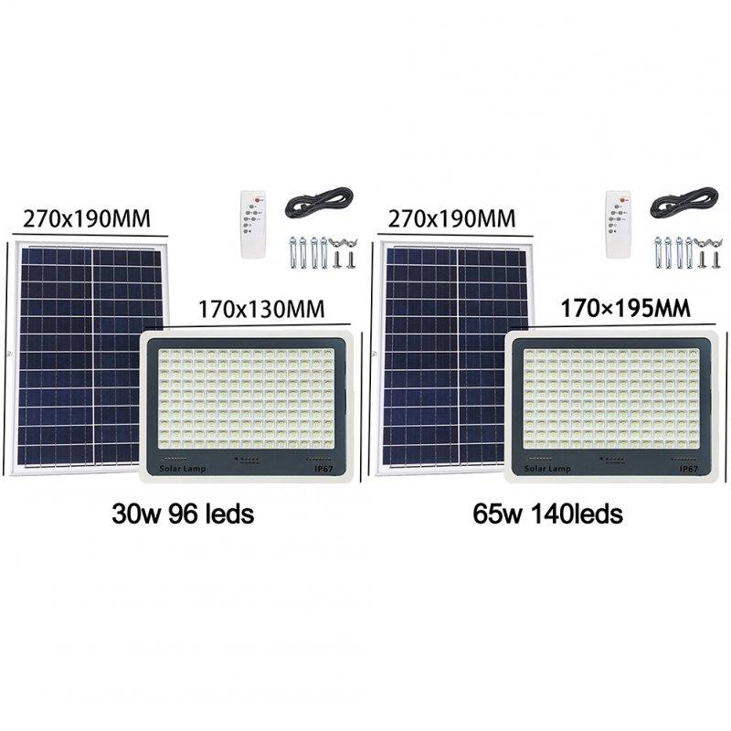 Solar Lights |   Wholesale LED Outdoor Solar Light With Remote Control Outdoor Waterproof High Power Ultra Bright Floodlights For Patio Garage Backyard 30w 96 leds LED Lighting 30w 96 leds