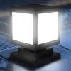 Solar Lights |   Wholesale Solar Light Post, Solar Fence Post Cap Lights With 2 Light Modes, IP65 Waterproof, 350LM, 180 ° Beam Angle Outdoor Square Street Lamp For Garden, Patio warm light LED Lighting Solar Lights