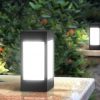 Solar Lights |   Wholesale Solar Light Post, Solar Fence Post Cap Lights With 2 Light Modes, IP65 Waterproof, 350LM, 180 ° Beam Angle Outdoor Square Street Lamp For Garden, Patio warm light LED Lighting Solar Lights