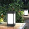 Solar Lights |   Wholesale Solar Light Post, Solar Fence Post Cap Lights With 2 Light Modes, IP65 Waterproof, 350LM, 180 ° Beam Angle Outdoor Square Street Lamp For Garden, Patio warm light LED Lighting Solar Lights