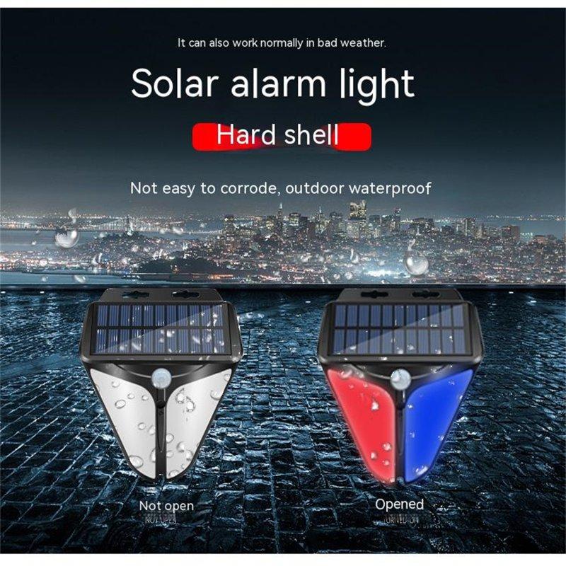 Solar Lights |   Wholesale Solar Warning Light Human Body Sensor For Orchards Ranches Fish Ponds Factories Courtyards Villas Warehouses black LED Lighting Black