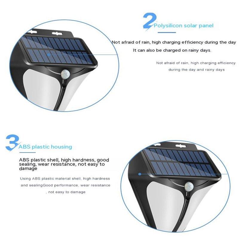 Solar Lights |   Wholesale Solar Warning Light Human Body Sensor For Orchards Ranches Fish Ponds Factories Courtyards Villas Warehouses black LED Lighting Black