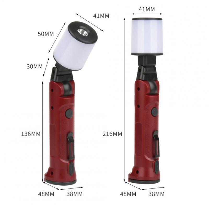 LED Flashlights |   Wholesale 10w Multifunctional LED Work Light Lantern 350lm High Brightness 360 Degree Rotation Mini Flashlight For Fishing BBQ Hiking cylindrical work light LED Flashlights Cylindrical work light