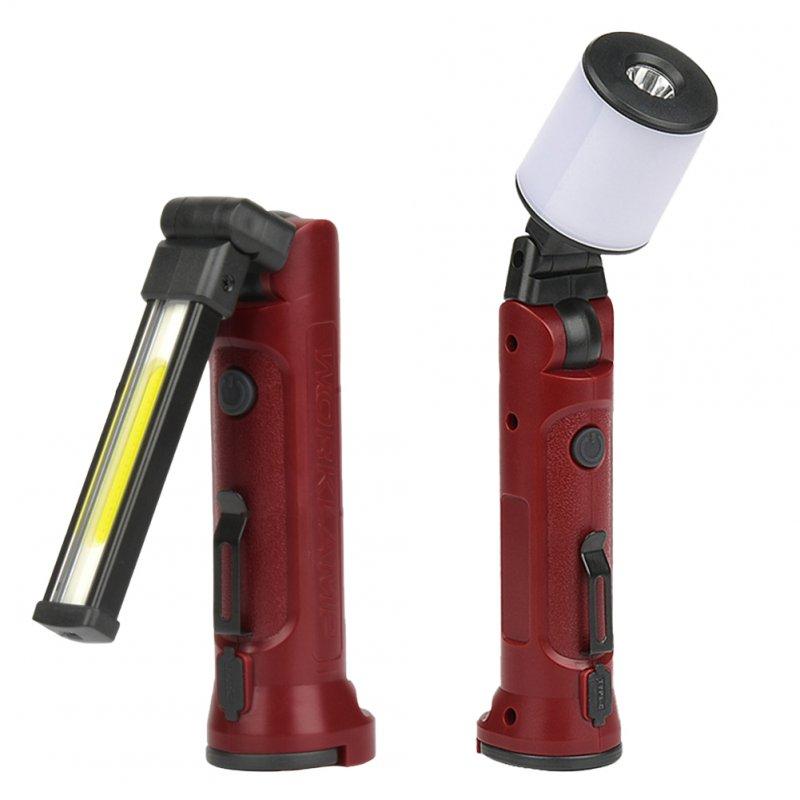 LED Flashlights |   Wholesale 10w Multifunctional LED Work Light Lantern 350lm High Brightness 360 Degree Rotation Mini Flashlight For Fishing BBQ Hiking cylindrical work light LED Flashlights Cylindrical work light