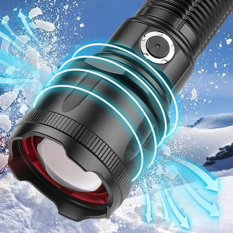 LED Flashlights |   Wholesale 30w Led Mini Flashlight Telescopic Zoom Super Bright Aluminum Alloy Outdoor Strong Light Cob Work Light Xhp160 P360 flashlight LED Flashlights LED Flashlights