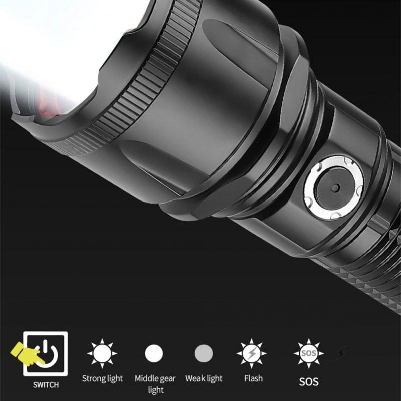 LED Flashlights |   Wholesale 30w Led Mini Flashlight Telescopic Zoom Super Bright Aluminum Alloy Outdoor Strong Light Cob Work Light Xhp160 P360 flashlight LED Flashlights LED Flashlights