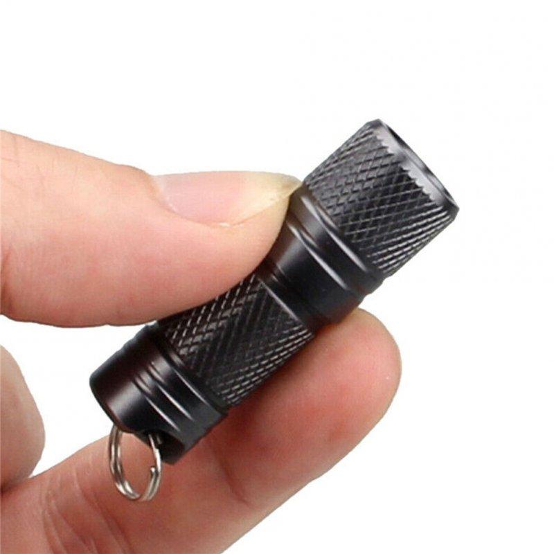 LED Flashlights |   Wholesale Aluminum Alloy Rechargeable Mini  Flashlight, 100 Lumens Usb Powered Keychain Torch Light, Outdoor Emergency Lighting Lamp Black LED Flashlights Black