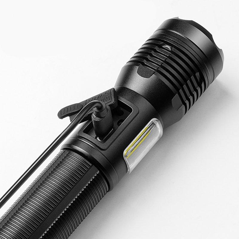 LED Flashlights |   Wholesale LED Flashlight Super Bright Magnetic Flashlight USB Fast Charging Waterproof Torch For Home Outdoor Camping Hiking flashlight + 18650 battery LED Flashlights Flashlight 18650 battery