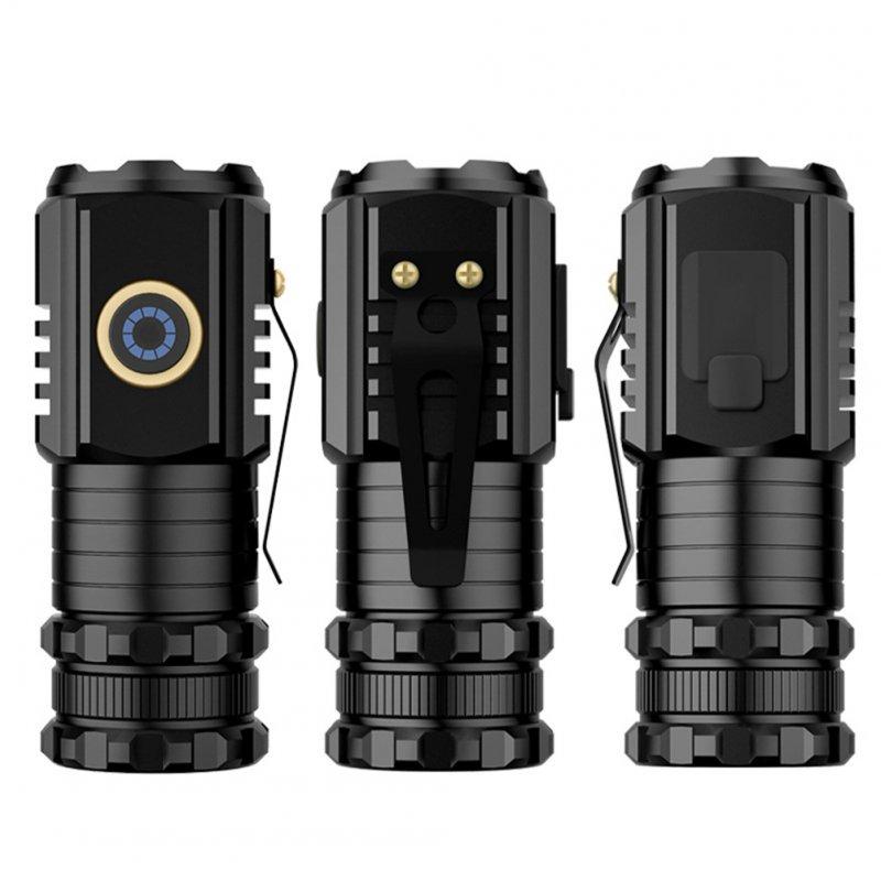 LED Flashlights |   Wholesale Portable Mini LED Mini Flashlight With Clip Super Bright Strong Light Aluminum Alloy Outdoor Emergency Lighting Tool (8 x 3CM) Non-magnetic (no batteries) LED Flashlights LED Flashlights