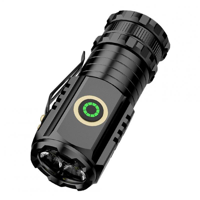 LED Flashlights |   Wholesale Portable Mini LED Mini Flashlight With Clip Super Bright Strong Light Aluminum Alloy Outdoor Emergency Lighting Tool (8 x 3CM) Non-magnetic (no batteries) LED Flashlights LED Flashlights