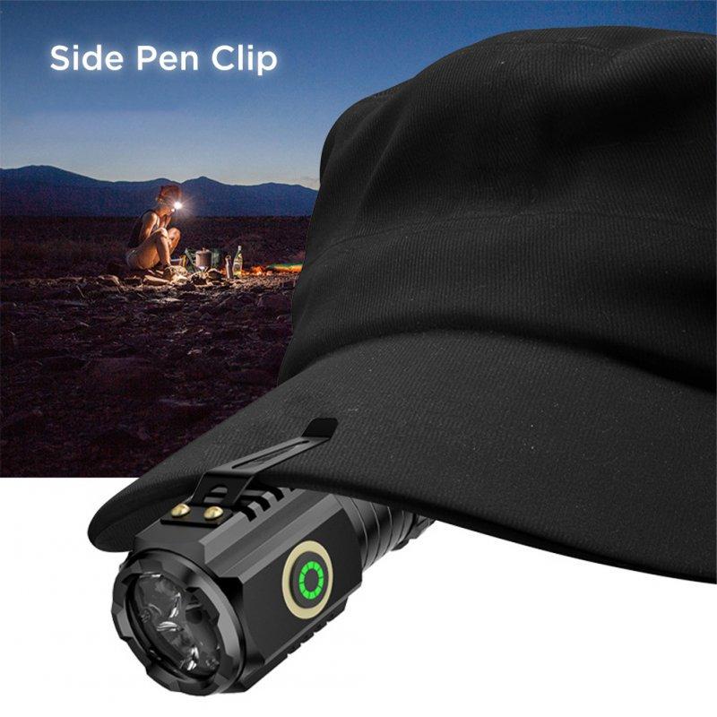 LED Flashlights |   Wholesale Portable Mini LED Mini Flashlight With Clip Super Bright Strong Light Aluminum Alloy Outdoor Emergency Lighting Tool (8 x 3CM) Non-magnetic (no batteries) LED Flashlights LED Flashlights