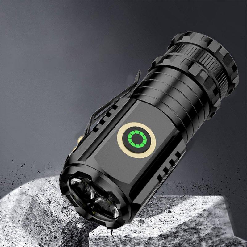 LED Flashlights |   Wholesale Portable Mini LED Mini Flashlight With Clip Super Bright Strong Light Aluminum Alloy Outdoor Emergency Lighting Tool (8 x 3CM) Non-magnetic (no batteries) LED Flashlights LED Flashlights