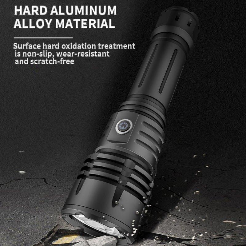 LED Flashlights |   Wholesale Powerful Handheld Led Flashlights Fixed Focus Usb Rechargeable Super Bright Hand Lantern For Camping Emergencies 9909 flashlight LED Flashlights 9909 flashlight