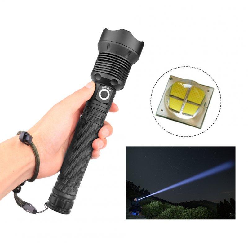 LED Flashlights |   Wholesale XHP70 Zoomable Focus LED Flashlight High Brightness Battery Display Torch with 2 Batteries Charger 2×26650 battery LED Flashlights 2x26650 battery + 2 batteries + charger