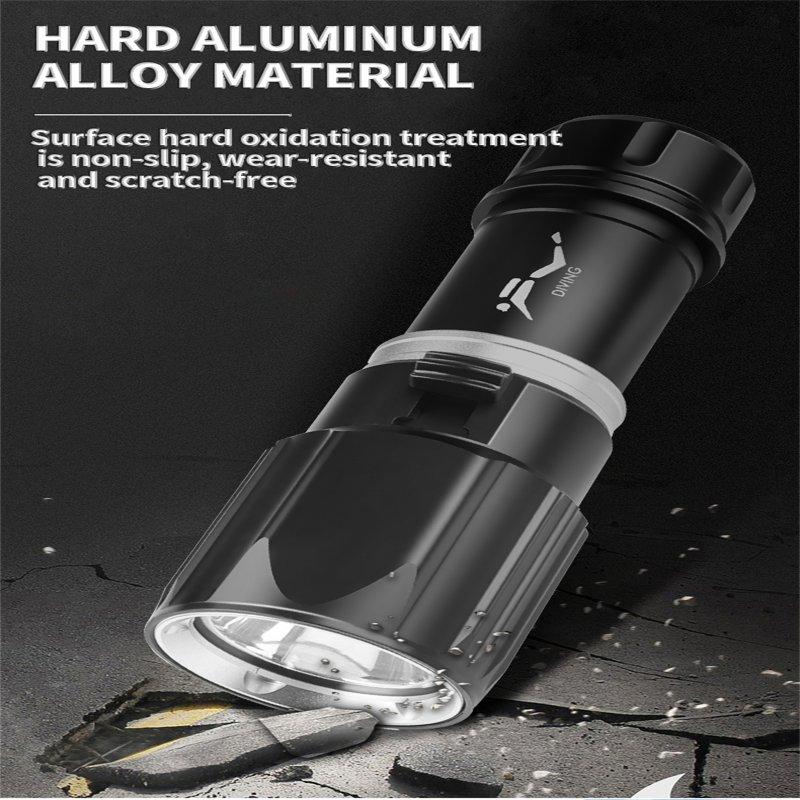 LED Flashlights |   Wholesale Diving Scuba Flashlight 1000 Lumens IPX8 Waterproof Super Bright XHP 70 LED Torch Rechargeable Flashlight For Snorkel Swimming D180 flashlight LED Flashlights D180 flashlight