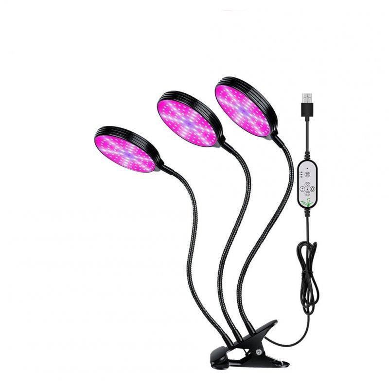 LED Grow Lights |   Wholesale 60w Grow Light Auto On/off 4/8/12h Timer Full Spectrum T5 Dimmable Brightness 3 Light Modes 156 Leds Clip On Grow Lamp 45W (three heads) LED Grow Lights 45W (three heads)