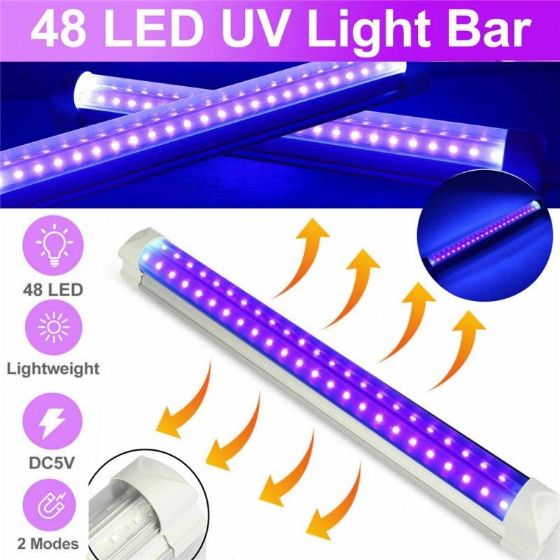 LED Strip Lights |   Wholesale 48led Usb Ultraviolet Light Bar Multifunction Energy Saving Lamp Strip For Dj Party Club 10W-32CM (395nm) EU plug LED Lighting 10W-32CM (395nm) EU plug