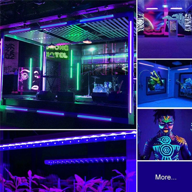 LED Strip Lights |   Wholesale 48led Usb Ultraviolet Light Bar Multifunction Energy Saving Lamp Strip For Dj Party Club 10W-32CM (395nm) EU plug LED Lighting 10W-32CM (395nm) EU plug