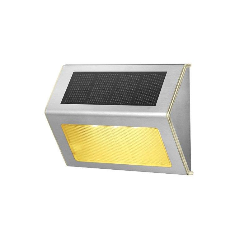 Outdoor Lighting |   Wholesale Solar Lamp With Solar Panel Ip65 Waterproof Steps Stair Lights For Yard Patio Garden Pathway Porch Decor warm light LED Lighting Outdoor Lighting