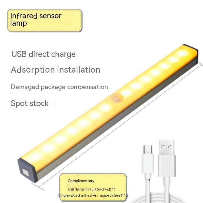 Smart Lighting |   Wholesale Led Intelligent Human Body Sensor Lamp With Strong Magnetic 120 Degree Dimming Usb Charging Night Light 500mm sensor light LED Lighting 500mm sensor light