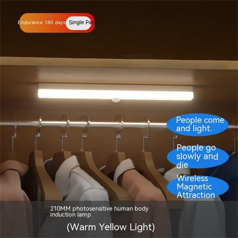 Smart Lighting |   Wholesale Led Intelligent Human Body Sensor Lamp With Strong Magnetic 120 Degree Dimming Usb Charging Night Light 500mm sensor light LED Lighting 500mm sensor light