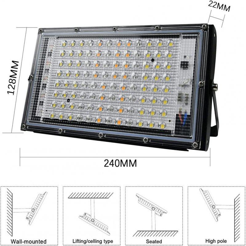 LED Grow Lights |   Wholesale 100w Led Grow Light With Plug Plant Growing Lamp Promoting Plant Growth For Greenhouse Hydroponic Flower Seeds EU plug LED Grow Lights EU plug