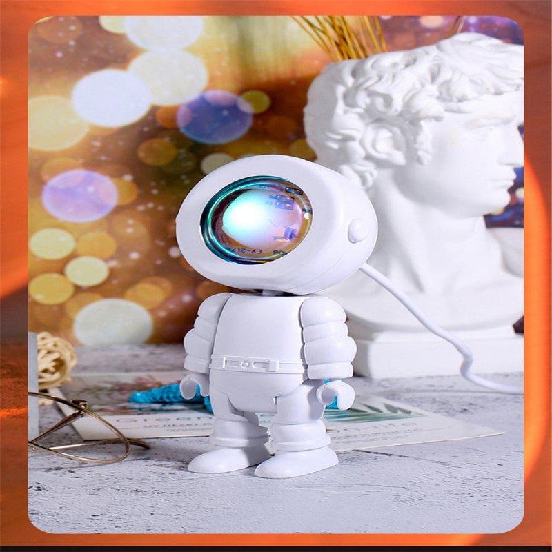 LED Night Lights |   Wholesale Astronaut Shape Sunset Projector Lamp Night Light Stepless Dimming Led Light For Bedroom Decoration Sunset red LED Lighting LED Night Lights