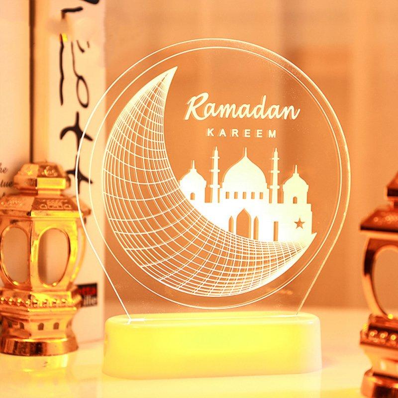 LED Night Lights |   Wholesale Portable Led Decorative Lights Eid Mubarak Night Light Ramadan Festival Decoration LED Lighting LED Night Lights