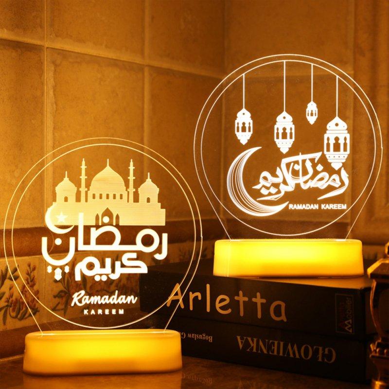 LED Night Lights |   Wholesale Portable Led Decorative Lights Eid Mubarak Night Light Ramadan Festival Decoration LED Lighting LED Night Lights