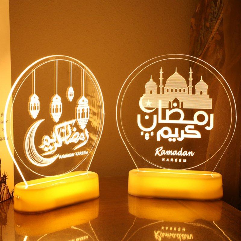 LED Night Lights |   Wholesale Portable Led Decorative Lights Eid Mubarak Night Light Ramadan Festival Decoration LED Lighting LED Night Lights