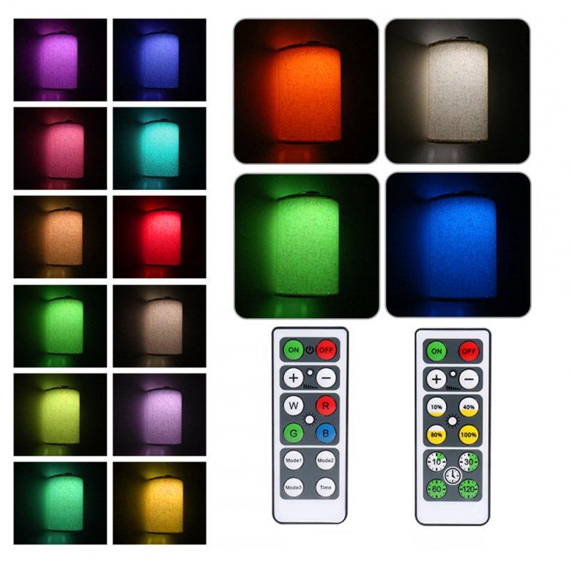 LED Night Lights |   Wholesale 2pcs Led Wall Lamp With Remote Control 3 Color Temperature Rechargeable Wireless Design Bedroom Bedside Lamp For Bedrooms Living Rooms Dual color charging LED Lighting Dual color charging