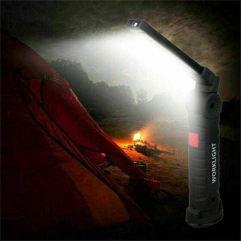 LED Night Lights |   Wholesale Cob Led Work Light Super-Bright Usb Rechargeable Torch Flashlight Non-slip Folding 360-degree Rotation Torch Lamp LED Lighting BL-W52 large