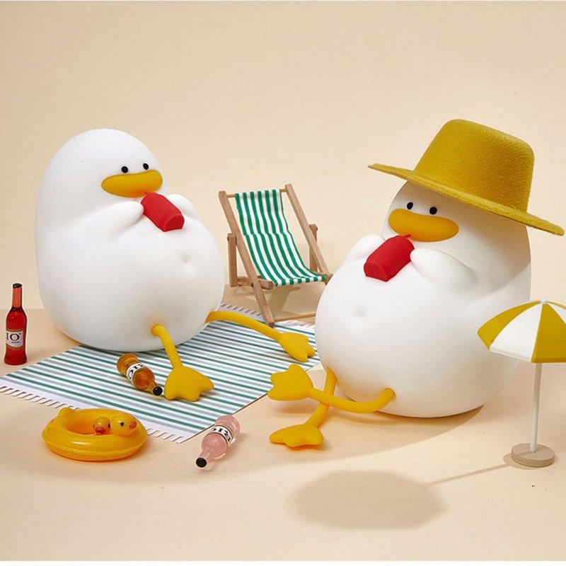 LED Night Lights |   Wholesale Cute Duck Night Light 3-level Brightness Adjustment Color Changing Timing Children Sleeping Lamp without Hat LED Lighting LED Night Lights