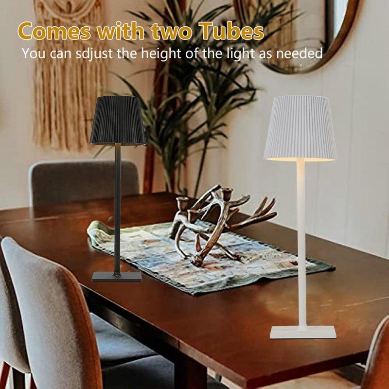 LED Night Lights |   Wholesale LED Cordless Table Lamp Rechargeable Desk Lamp 3-Level Brightness Touch Control Night Light Black LED Lighting Black (4000mAh)