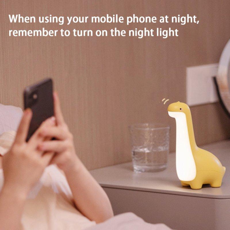 LED Night Lights |   Wholesale Led Dinosaur Night Light USB Rechargeable Dimming Warm Light Table Lamp Blue LED Lighting Blue