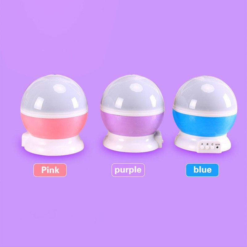 LED Night Lights |   Wholesale New Rotating Small Ball Star Colorful Stars Moon Ocean Projector Night Light Home Hotel Pink 5 LED Lighting LED Night Lights